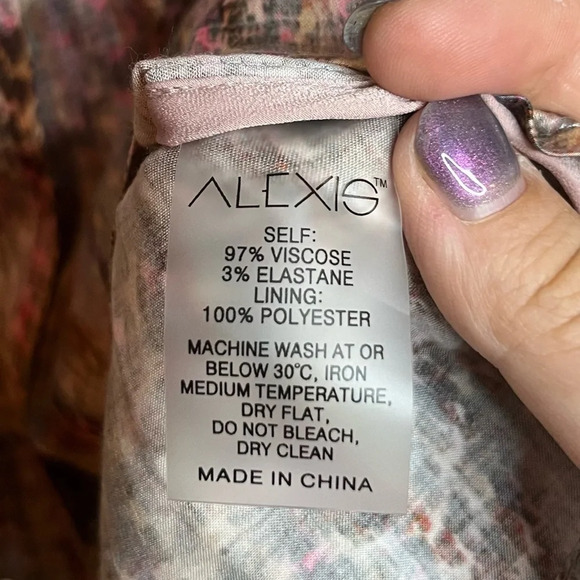 ALEXIS Ciandra Crepe Buttondown Shirt Longsleeve Minidress - Picture 11 of 13